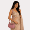 Blush Petal Chic Crescent Sling Bag