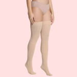 Classic Duo Thigh-High Stockings (Black + Nude) – Pack of 2 - Image 2