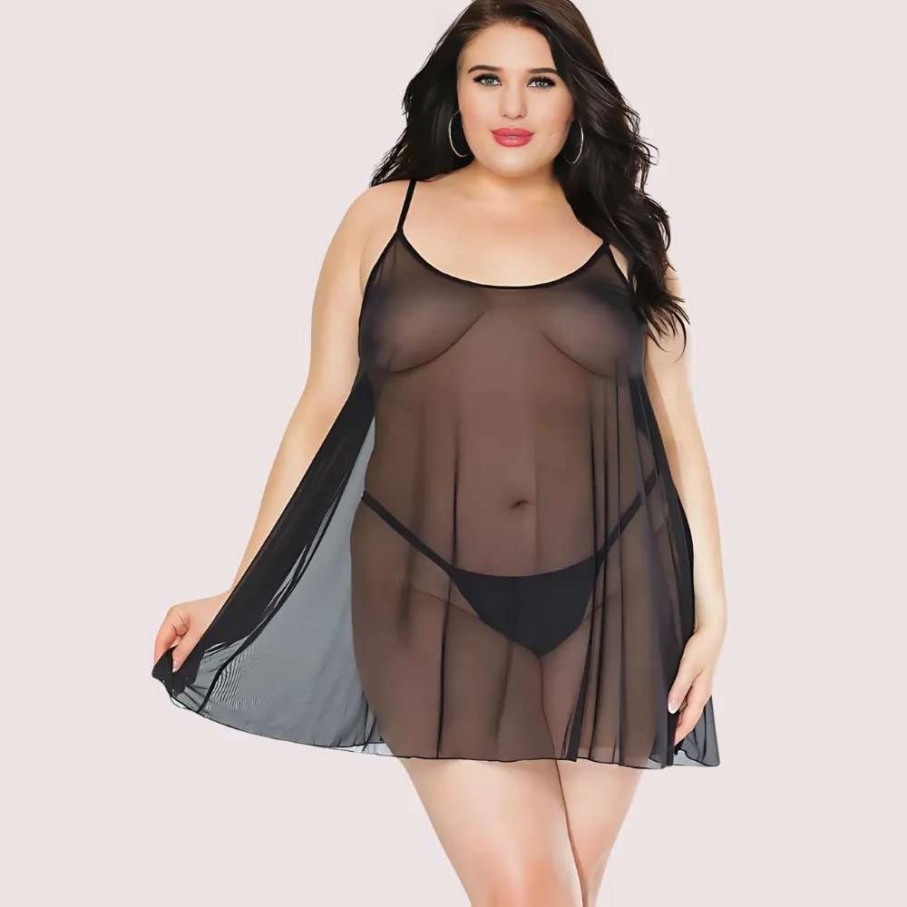 2F6fYgM1nPVSckilRXnFG59StDLgVsWGwUHkGuHA.jpg Lunar Desire Plus Size See-Through Nightdress - Image 1