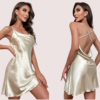 100% Pure silk satin cowl neck nightwear - Image 3