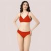 Cherry Hug – Red Cotton Bra & Panty Set - Image 2