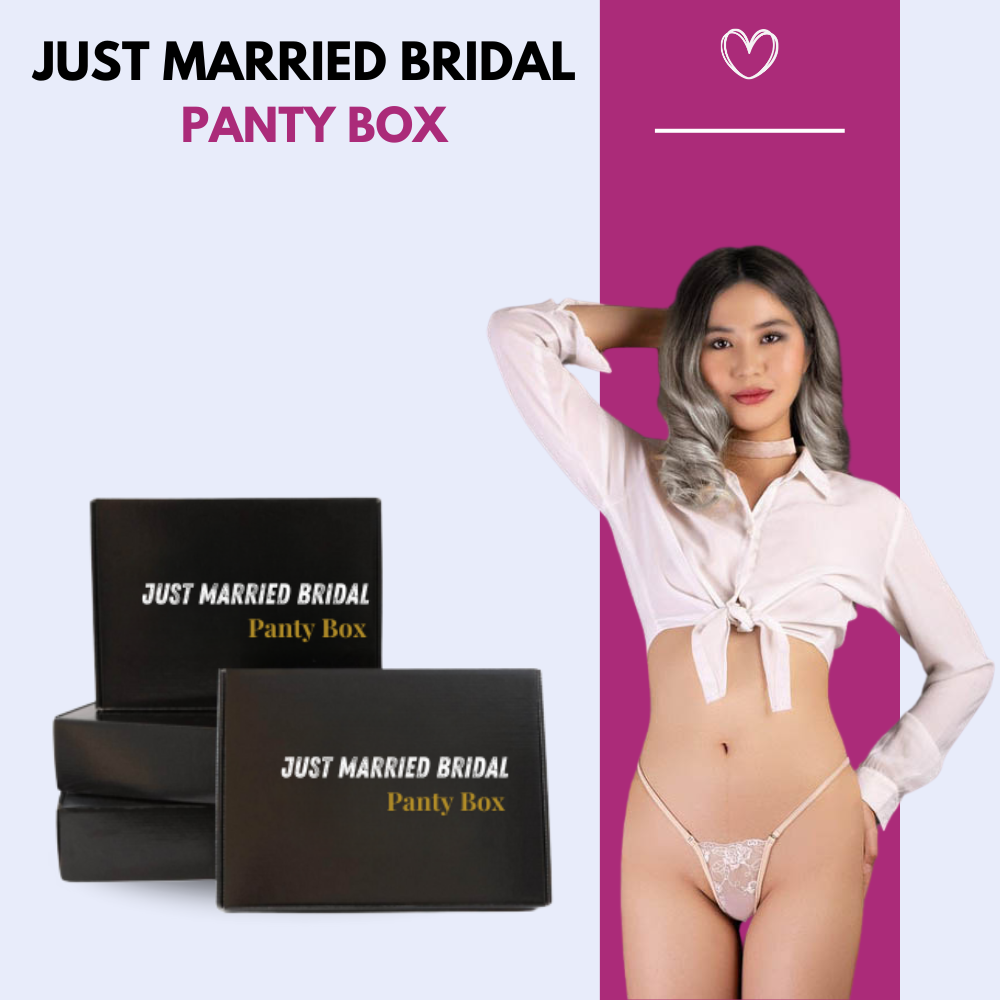 93NhqKzGV4zg3D6bwClviMc179QN45YyG7JPxR4i.png Just Married Bridal Panty Box - Image 1