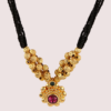 Traditional Gold Plated Thushi Mangalsutra Pendant Necklace - Image 2