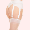Sheer Thigh-High Stockings Pack of 2 – Classic Black & Soft Nude | Garter Belt Compatible - Image 4