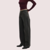Women's Loose Straight Jeans in Smokey Black Denim - Image 2