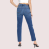Women's High Rise Classic Slim Straight Denim Jeans - Image 3