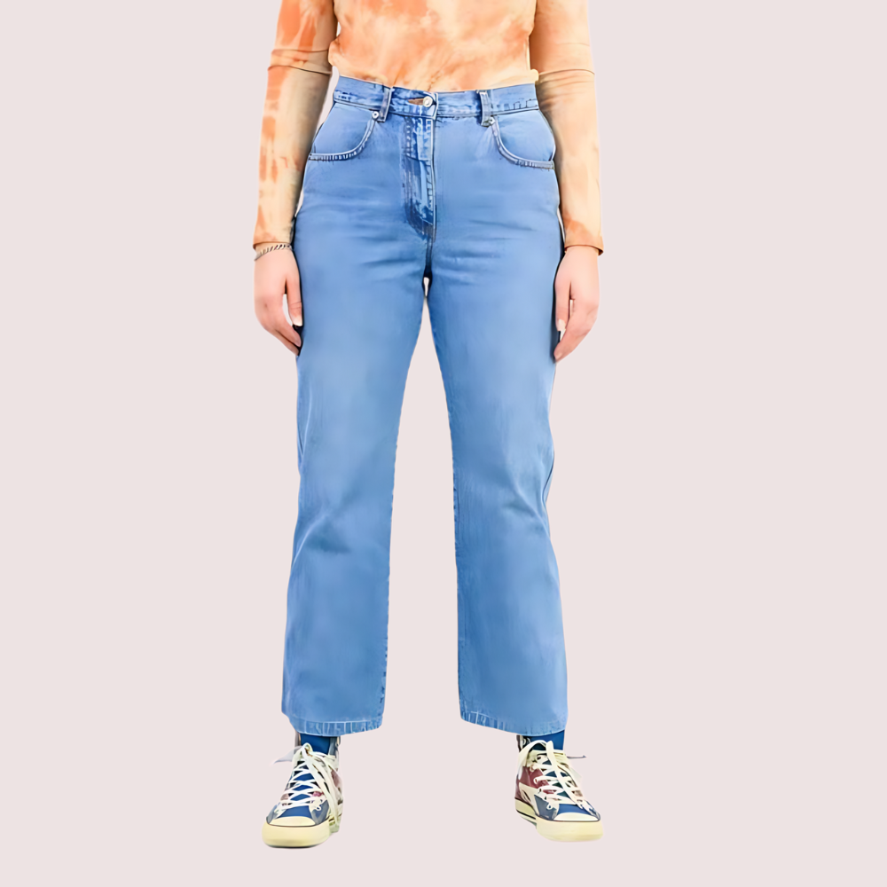 DkWHNopszn7WJDS9dhQYa7YE43uf8HyCvi7HUbtC.png Classic 90s Boyfriend Blue Denim Wide Leg Jeans - Image 1