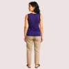 Electric Violet Leopard Print Tank Top - Image 2