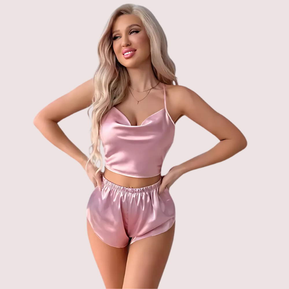 EfSU7pzdNQd44tKpTuVG4nA9y0wQUVDazjimNnTd.png Luxury Silk Camisole & Shorts Set - Image 1