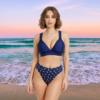 Nautical High-Waisted Anchor Print Bikini Bottom (Bottom Only) - Image 3