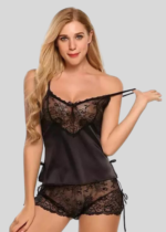 French Daina Black Babydoll Nightwear - Image 2