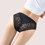 Crimson Elegance Lace Low-Waist Underwear - Image 3