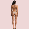 Classic Halter Triangle Bikini Topa in Deep Espresso Brown (Top Only) - Image 2