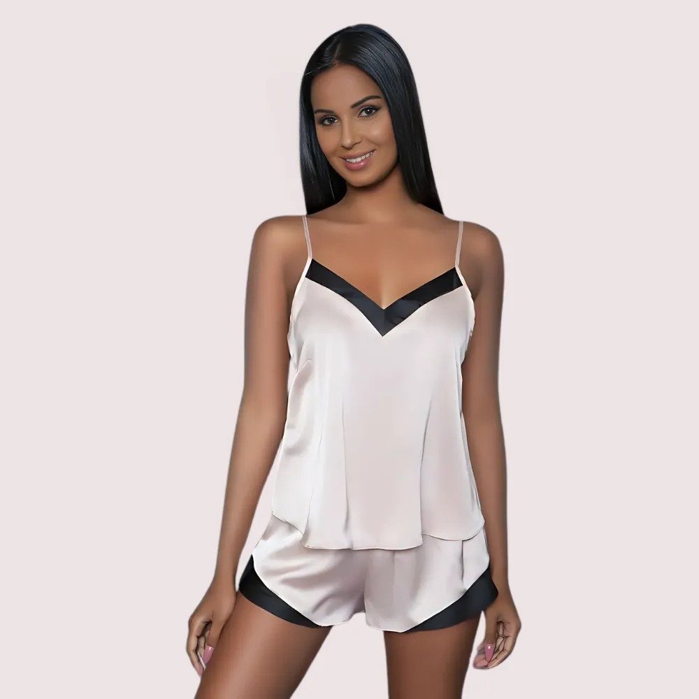 HQqDhACfEHk4vqcEoFBGMZb5aopV9toXsc2nb3Ur-1.jpg Luxe Silk Satin Cami & Shorts Set - Image 1