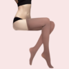 Soft Sheer Thigh-High Stockings – Pack of 2 (Brown & Grey Combo) - Image 2