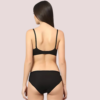 Cherry Hug – Black Cotton Bra & Panty Set - Image 3