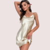 100% Pure silk satin cowl neck nightwear - Image 2