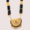 Uttarakhandi Black Beaded Mangalsutra with Stones - Image 2