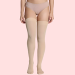 Classic Duo Thigh-High Stockings (Black + Nude) – Pack of 2