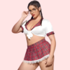 French Daina Schoolgirl Sweetheart Roleplay Costume with Luxury Panty Gift - Image 3