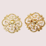 Traditional Gold Finish Earrings Set – Pack of 4 for Women - Image 2