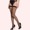 Everyday Sheer Thigh-High Stockings Pack of 2 – Black & Nude Stay-Up Hosiery - Image 2