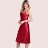 Elegant Cowl Neck Silk Nightgown for Comfort - Image 2