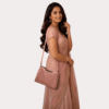 RoséCharm Textured Pink Shoulder Bag for Women - Image 3