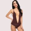 Chic and Comfy Sheer Nightwear Bodysuit - Image 2