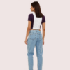"Camper Chic" Contrast Zip Crop Top - Image 2