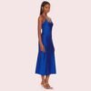 Glamorous Blue Satin Slip Midi Dress - Image 2