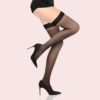 Dual-Shade Thigh-High Sheer Stockings – Pack of 2 (Grey & Black) - Image 3