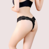 Crimson Shadow Lace V-String Panty - Image 2