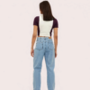 Women's Purple "Campus" Zip Polo Crop Top ā Collegiate-Inspired Style - Image 2