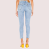 Chic Blue High Rise Skinny Jeans with Low Stretch - Image 3