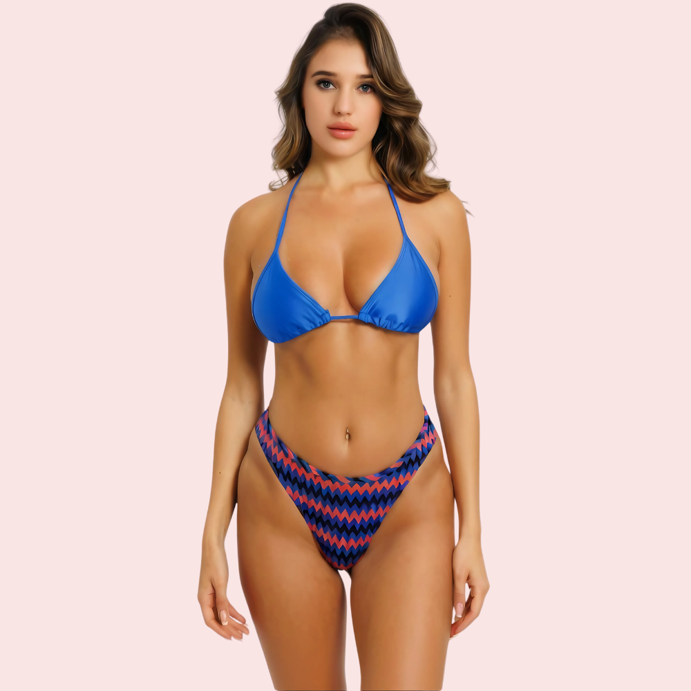 fvpIE5hirLkEnlBsSVaSnO3Cyr3nl1HDrfMhiPut.png Cheeky Red & Blue Geometric Print Bikini Bottom (Bottom Only) - Image 1