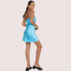 Twilight Romance Glossy Silk Mini Dress - Image 2