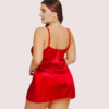 Alluring one-piece satin sleepwear - Image 2