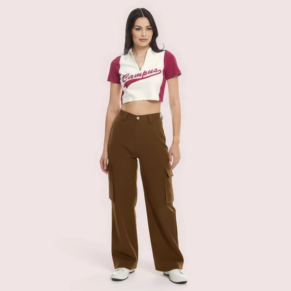jtYaYLDflcVpddmpBhUwQv1M6kTIwzbnpTQBhzV1.png "Campus Cool" Zip Polo Crop Top – Maroon & White - Image 1