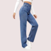 High Waisted Washed Straight Leg Jeans for Women - Image 2