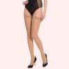 Everyday Sheer Thigh-High Stockings Pack of 2 – Black & Nude Stay-Up Hosiery - Image 3