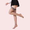 Premium Thigh-High Sheer Stockings – Pack of 2 (Grey & Nude Combo) - Image 3