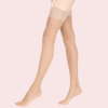 Soft Nude Sheer Thigh-High Stockings – Pack of 2 (Premium Comfort Fit) - Image 3