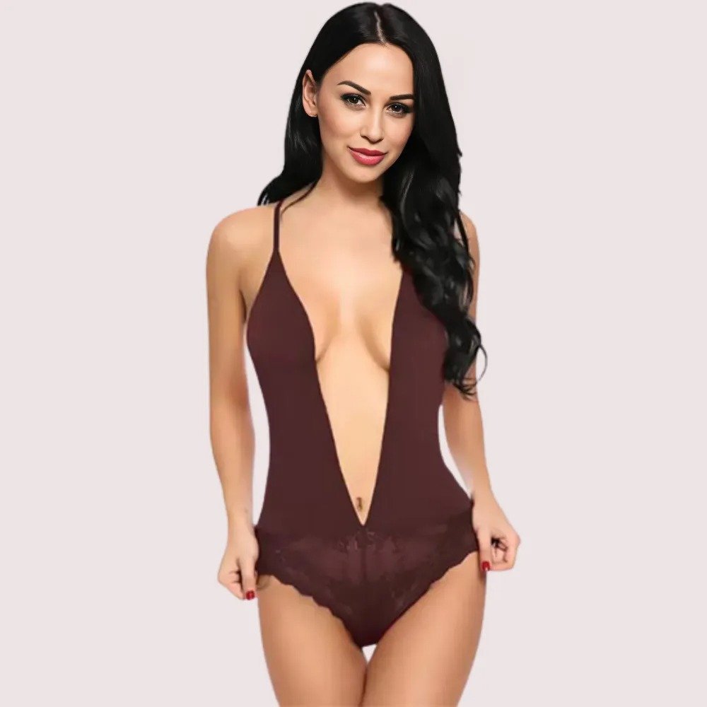 mO2uxhSvyHzxzYInvbVN8ZDUMFHjQNVlclXD3MfO.jpg Chic and Comfy Sheer Nightwear Bodysuit - Image 1