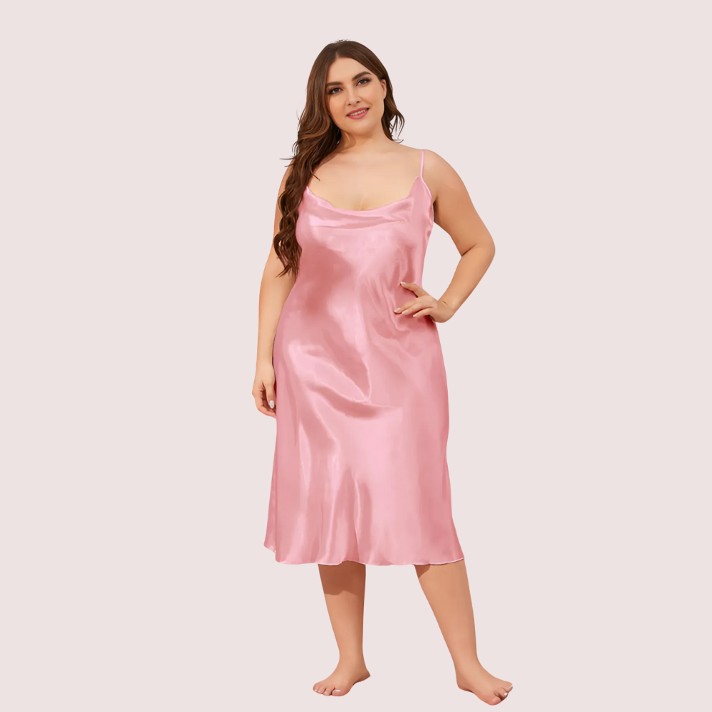 mc8TMGJsNVYGDnMbRuLHjdniXda67BfVGDyDKwwP.png Plus Size Solid Satin Slip Dress (4XL–5XL) - Image 1