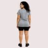 Heather Grey "LOVE" Heart Graphic Tee - Image 2