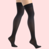 Classic Duo Thigh-High Stockings (Black + Nude) – Pack of 2 - Image 4