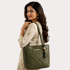 Olive Grace Quilted Tote Bag - Image 2