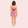 Vibrant V-Cut Striped High-Waisted Bikini Bottom (Bottom Only) - Image 2