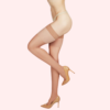 Classic Sheer Thigh High Stockings Pack of 2 – Nude Finish, Stay-Up Grip - Image 2